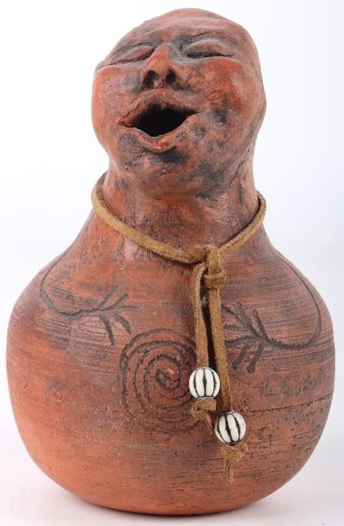 Lot 215390: PRE COLUMBIAN HUMAN EFFIGY JAR