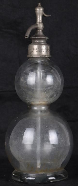 Lot 215414: ANTIQUE DOUBLE GOURD SODA SIPHON D. FEVRE PARIS