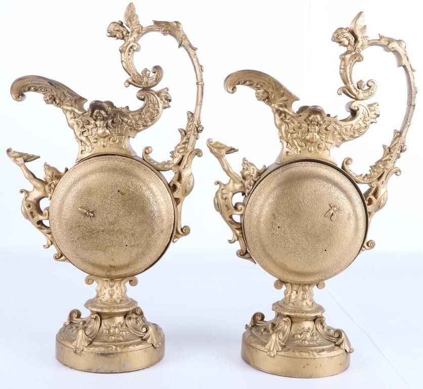 Lot 215435: ETRUSCAN PITCHER MANTEL PIECES LOT OF TWO