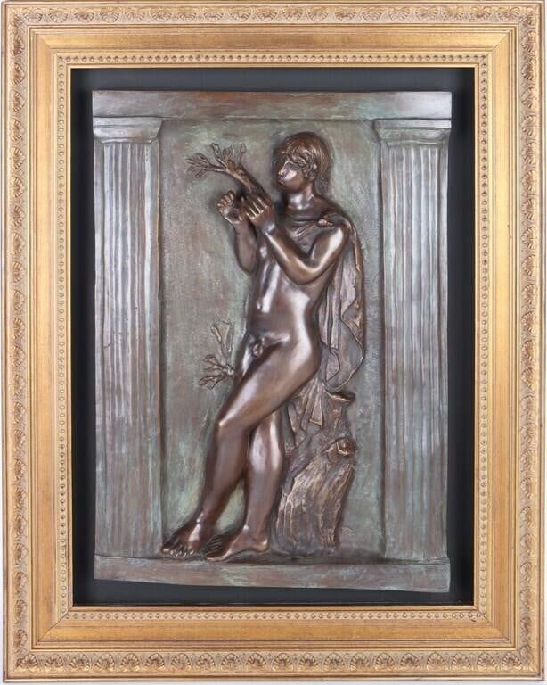 Lot 216218: RENOIR & MOREL "LE JOUEUR DE FLUTE" STATUE AFTER