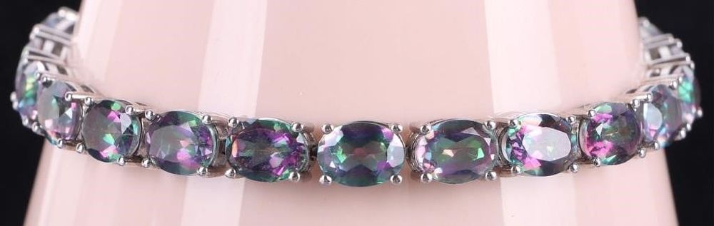 Lot 216253: STERLING SILVER MYSTIC TOPAZ LADIES BRACELET