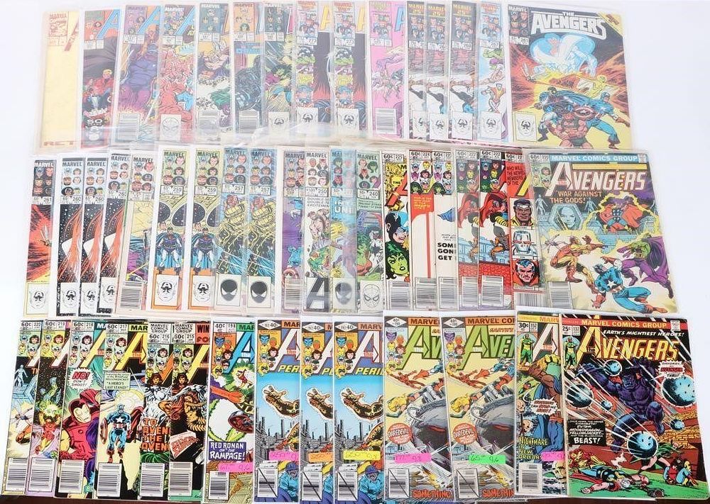 Lot 216259: AVENGERS BRONZE AND MODERN AGE MEGA LOT