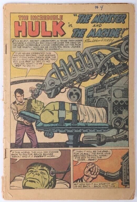 Lot 216260: THE INCREDIBLE HULK #2 1ST APPEARANCE OF MONGU