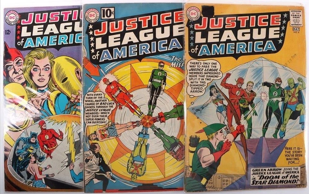 Lot 216274: JUSTICE LEAGUE OF AMERICA SILVER AGE COMICS (3)