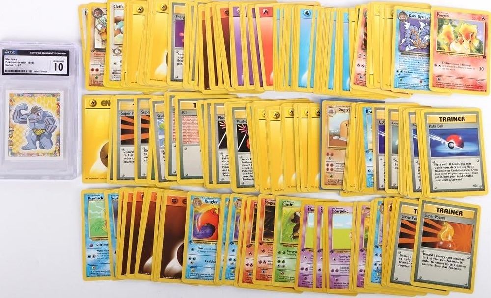 Lot 216282: 1998-2000 ORIGINAL POKEMON MULTI SET CARDS (~150)