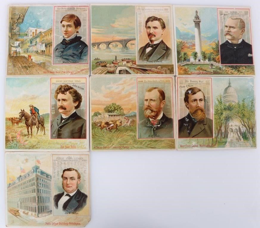 Lot 216284: AMERICAN EDITORS ALLEN & GINTER LARGE CARDS (7)