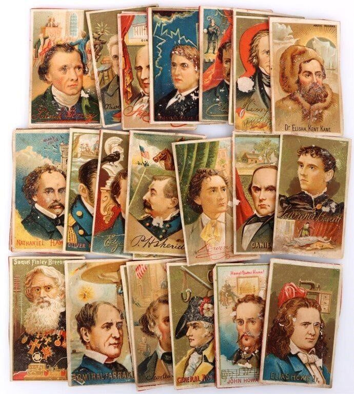 Lot 216285: W. DUKE & SONS GREAT AMERICANS TOBACCO CARDS (40)