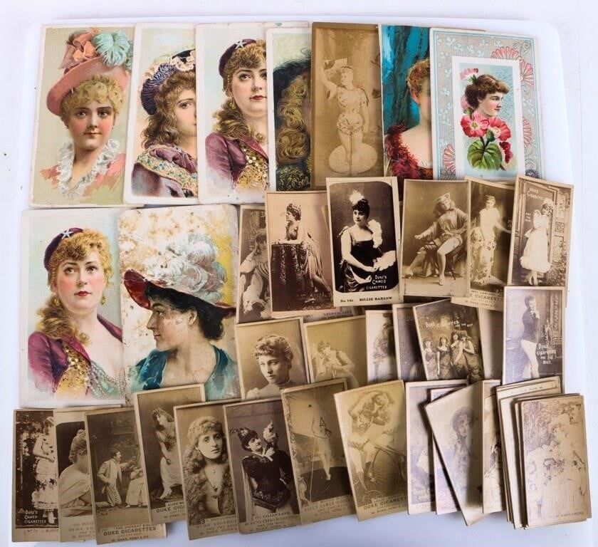 Lot 216287: ANTIQUE W. DUKE SONS & CO. ACTRESS CARDS (46)