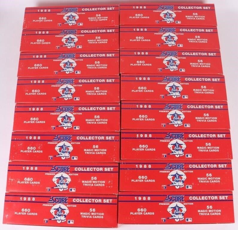 Lot 216298: 1988 SCORE COLLECTOR SET PREMIER EDITION SETS
