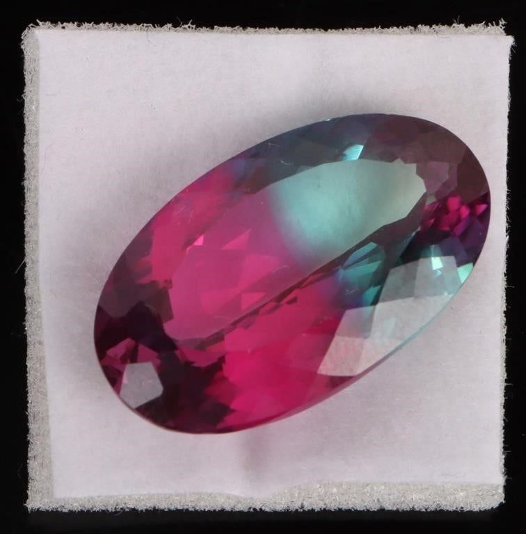 Lot 216306: 20.40 CT. BI-COLOR NATURAL SAPPHIRE W/ AGL