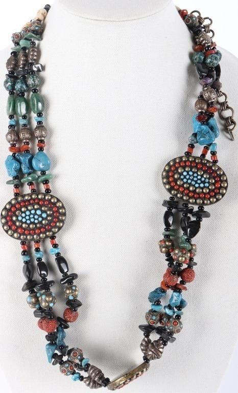 Lot 216309: SW STYLE LADIES BELT TURQUOISE JASPER BONE