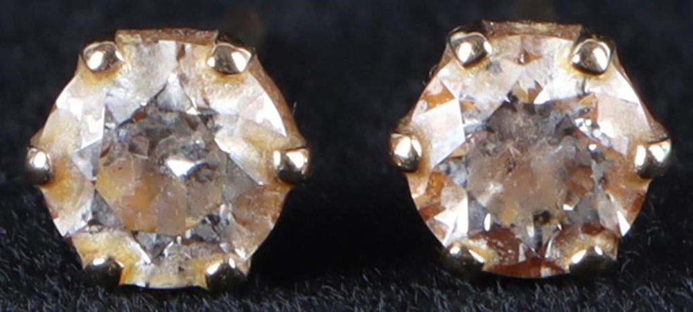 Lot 216322: 0.5CTW 14K YELLOW GOLD LADIES EARRINGS W/ DIAMONDS