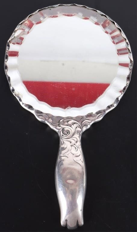 Lot 216359: WHITING & THEODORE B. STARR STERLING MIRROR