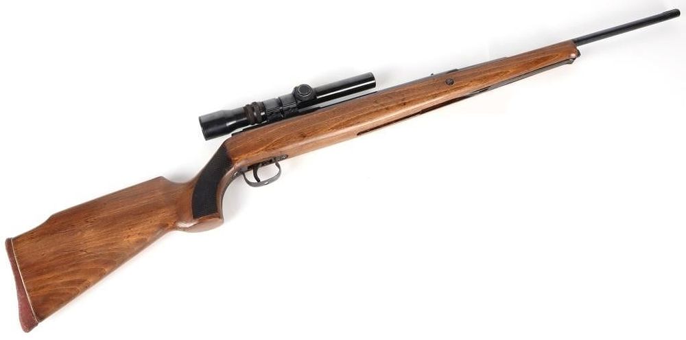 Lot 216433: WINCHESTER 450 UNDERLEVER SPRING PUMP W/ SCOPE