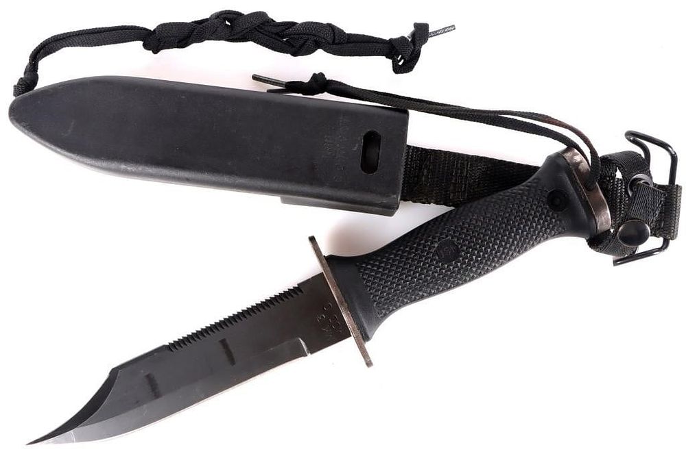 Lot 216436: U.S. NAVY SEAL MK3 MOD 0 SURVIVAL DIVE KNIFE 2V736