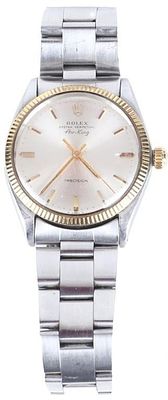 ROLEX 14K GOLD BEZEL OYSTER PERPETUAL AIR-KING. Rolex Oyster Perpetual Air-King wristwatch with 