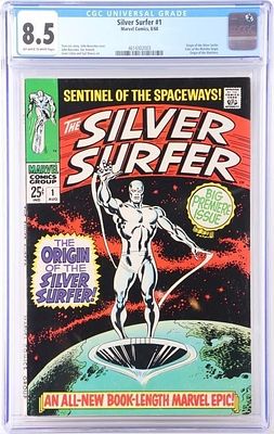 SILVER SURFER #1 CGC 8.5 ORIGIN OF SILVER SURFER. Silver Surfer #1 CGC 8.5 origin of Silver 