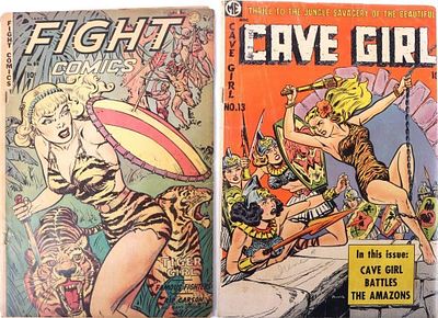 ASSORTED GOLDEN AGE COMIC BOOKS - (2). Assorted Golden Age comic books to include one Fight 
