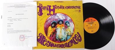 SIGNED JIMI HENDRIX ARE YOU EXPERIENCED W/ COA. Jimi Hendrix Experience vinyl album "Are You 