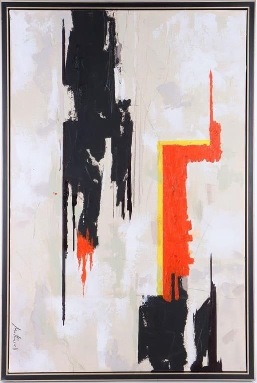 Lot 218206: ROBERT MOTHERWELL POSTWAR ABSTRACT OIL AFTER