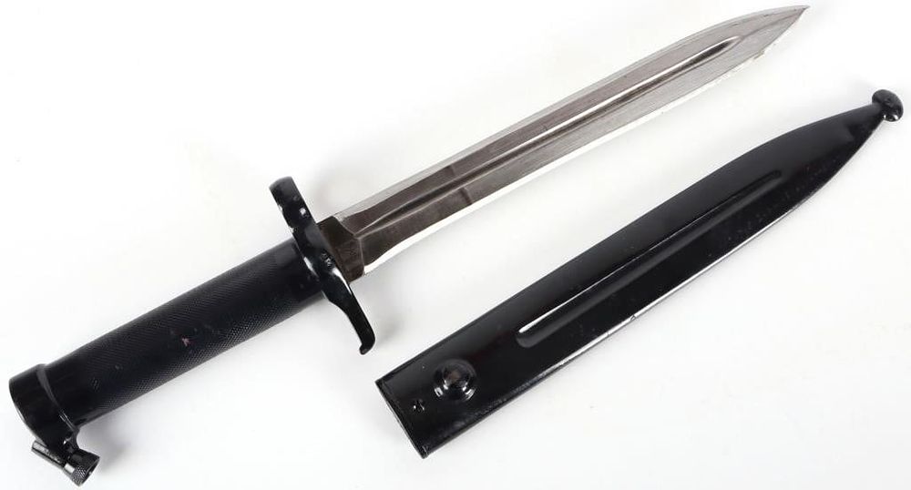 Lot 218472: MAUSER BAYONET & SCABBARD PRE-WWI W/ UNIT MARKINGS