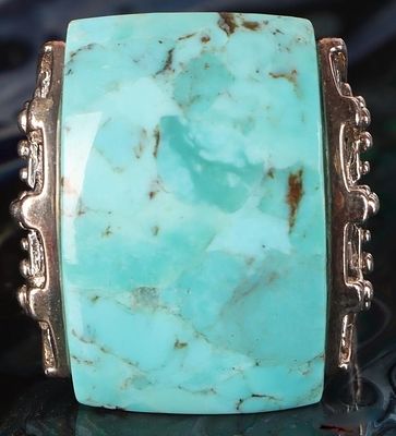 BARSE SW STERLING SILVER LADIES RING W/ TURQUOISE. Southwest style sterling silver ladies ring 