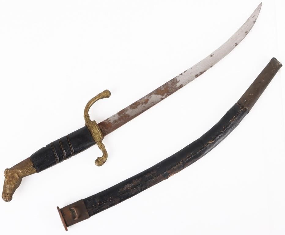 Lot 220427: SHAMSHIR PAHLAVI CEREMONIAL COURT SWORD IRAN