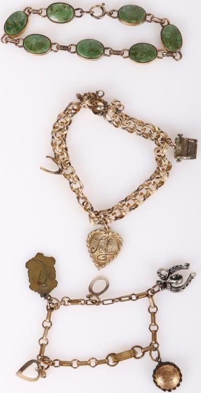 Lot 222155: VINTAGE GOLD FILLED LADIES BRACELETS - LOT OF 3