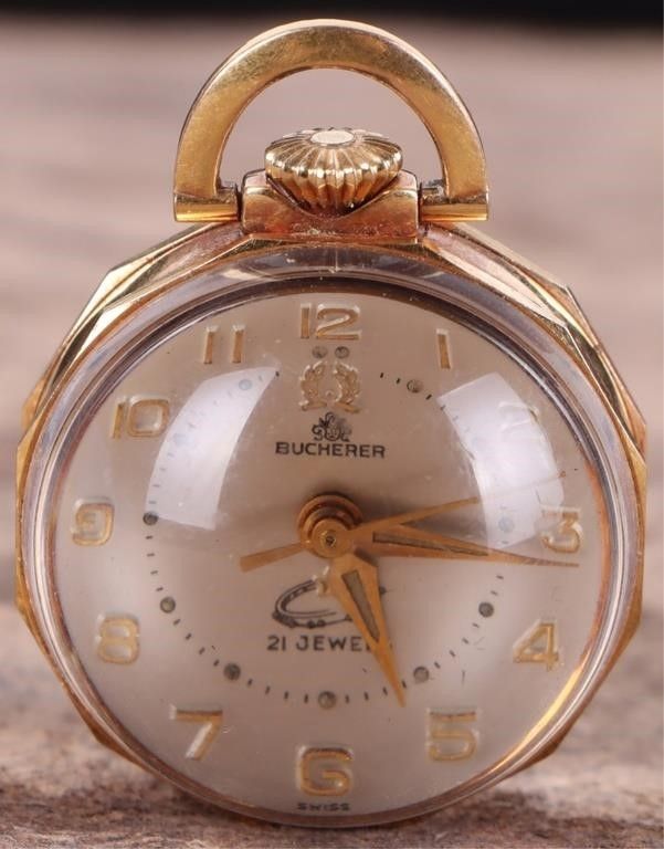 Lot 222176: VINTAGE GF BALL CLOCK TITUS WATCH CO. 21 JEWELS