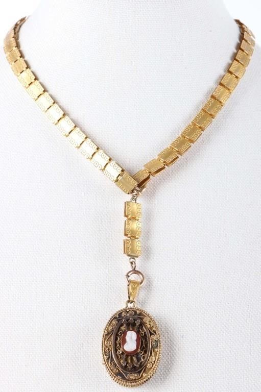Lot 222236: VINTAGE VICTORIAN-STYLE CAMEO LADIES NECKLACE