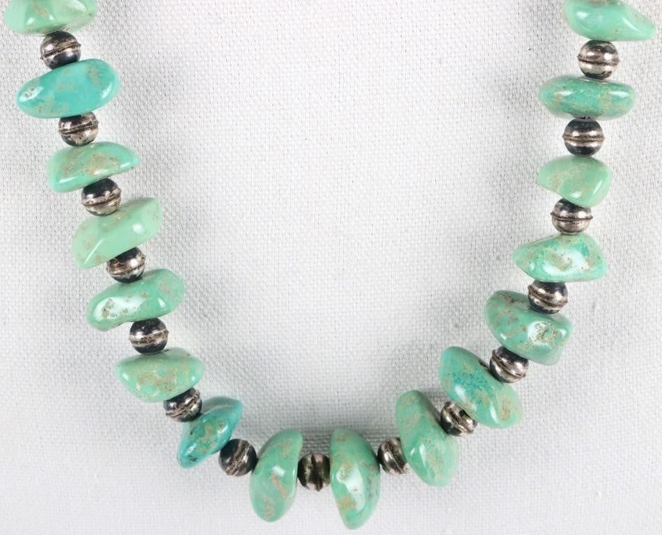 Lot 222244: SW STYLE STERLING SILVER LADIES NECKLACE W/ JASPER
