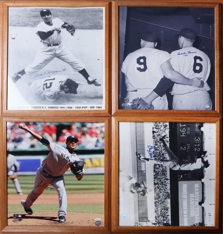 Lot 222287: SIGNED BASEBALL PICS NOVA NETTLES BOYER RIZZUTO-4