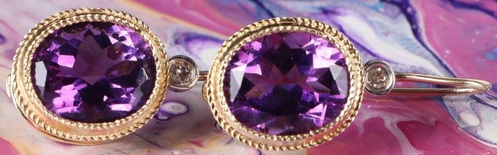 Lot 222313: 14K YELLOW GOLD LADIES RING W/ DIAMOND & SPINEL