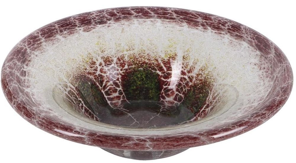 Lot 222414: ANTIQUE ART DECO IKORA WMF GLASS CENTERPIECE BOWL