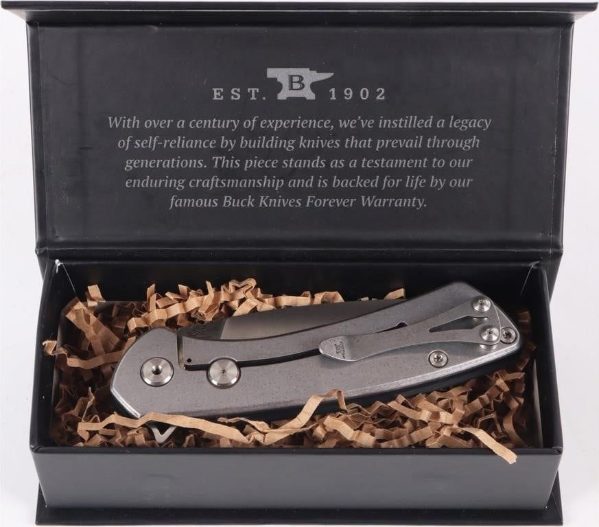 Lot 223374: BUCK KNIVES 040 ONSET KNIFE BLACK S45VN STEEL