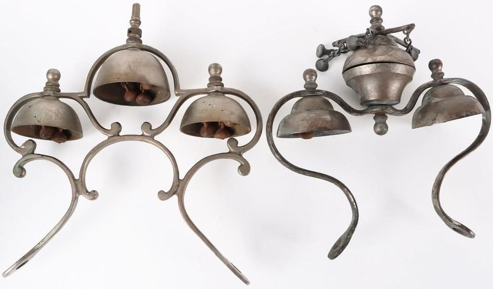 Lot 223375: ANTIQUE SLEIGH BELLS COMPLETE LOT OF TWO
