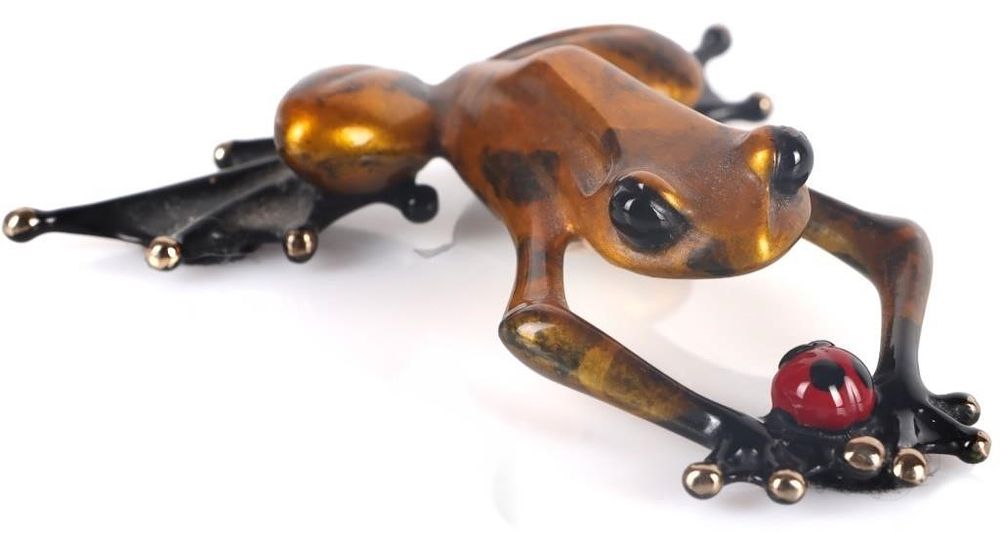 Lot 223431: SIGNED TIM COTTERILL "LUCKY BUG" FROG SCULPTURE