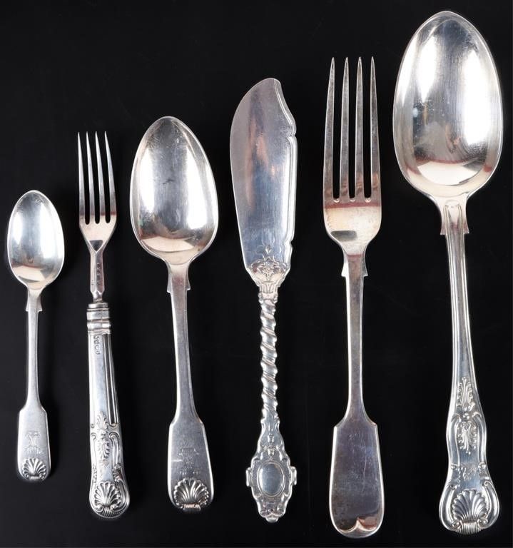 Lot 224406: FRANCIS HIGGINS STERLING SILVER UTENSILS LOT OF 6