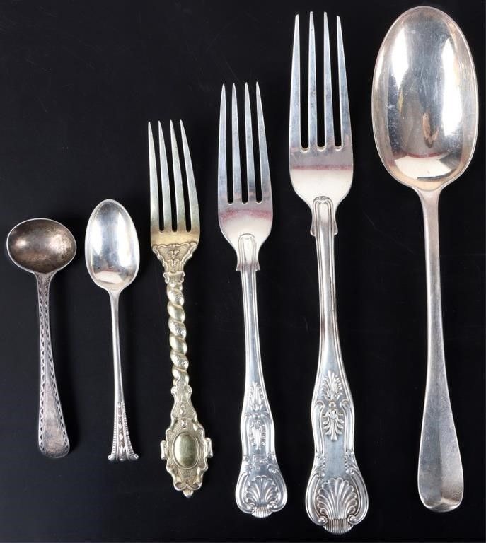 Lot 224408: FRANCIS HIGGINS STERLING SILVER UTENSILS LOT OF 6