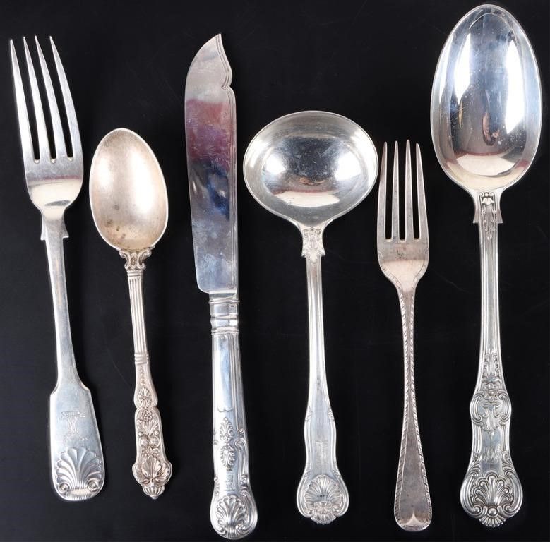 Lot 224411: FRANCIS HIGGINS STERLING SILVER UTENSILS LOT OF 6
