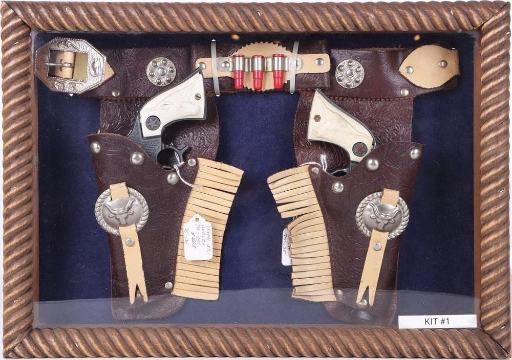 Lot 224416: TEXAN JR. HALCO & HUBLEY DUO W/ HOLSTER & BELT