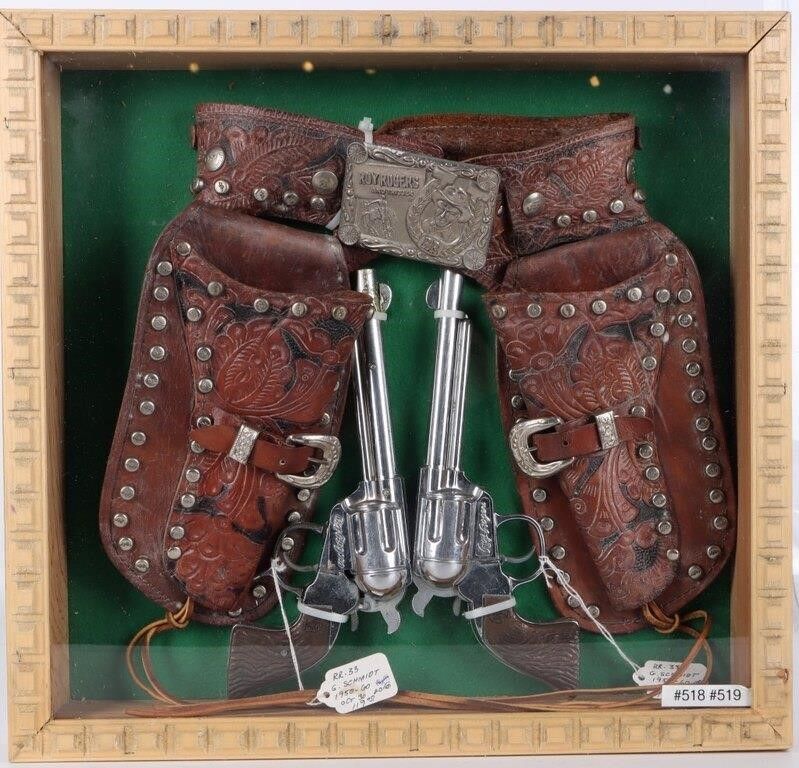 Lot 224417: ROY ROGERS G.SCHMIDT CHROME DUO W/ HOLSTER