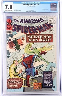 AMAZING SPIDER-MAN #24 SILVER AGE MARVEL CGC 7.0. Amazing Spider-Man #24, a Silver Age Marvel 
