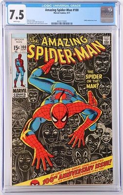 AMAZING SPIDERMAN #100 ICONIC ROMITA COVER CGC 7.5. Amazing Spider-Man #100, a significant 