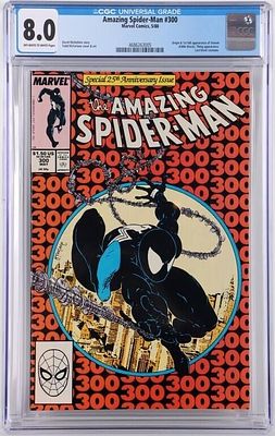 AMAZING SPIDER-MAN #300 1ST FULL APP VENOM CGC 8.0. The Amazing Spider-Man #300, to include the 