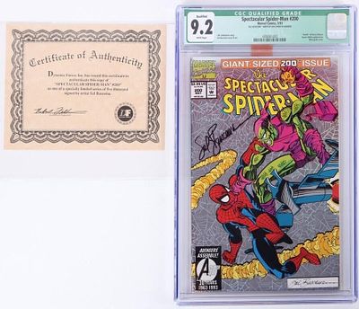 THE SPECTACULAR SPIDER-MAN #200 SIGNED CGC 9.2. The Spectacular Spider-Man #200, signed by Sal 