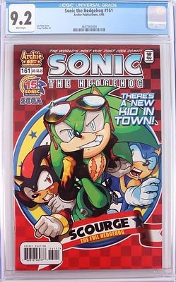ARCHIE SONIC #161 SCOURGE THE HEDGEHOG CGC 9.2. Sonic the Hedgehog #161 from Archie comics, with 