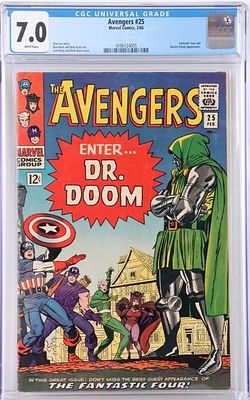 AVENGERS #25 CGC 7.0 MARVEL COMICS 1966 DR. DOOM. Avengers #25. Published by Marvel Comics in 
