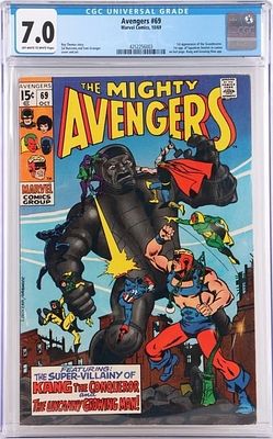 AVENGERS #69 CGC 7.0 1ST APP. OF GRANDMASTER. Avengers #69 CGC 7.0. Published by Marvel Comics 