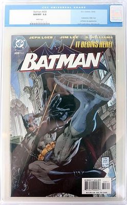 BATMAN JEPH LOEB JIM LEE CGC 9.8 NM #608 - ALT COV. Batman #608 written by Jeph Loeb art by Jim 